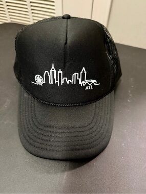 Black ATL Skyline Trucker Hat